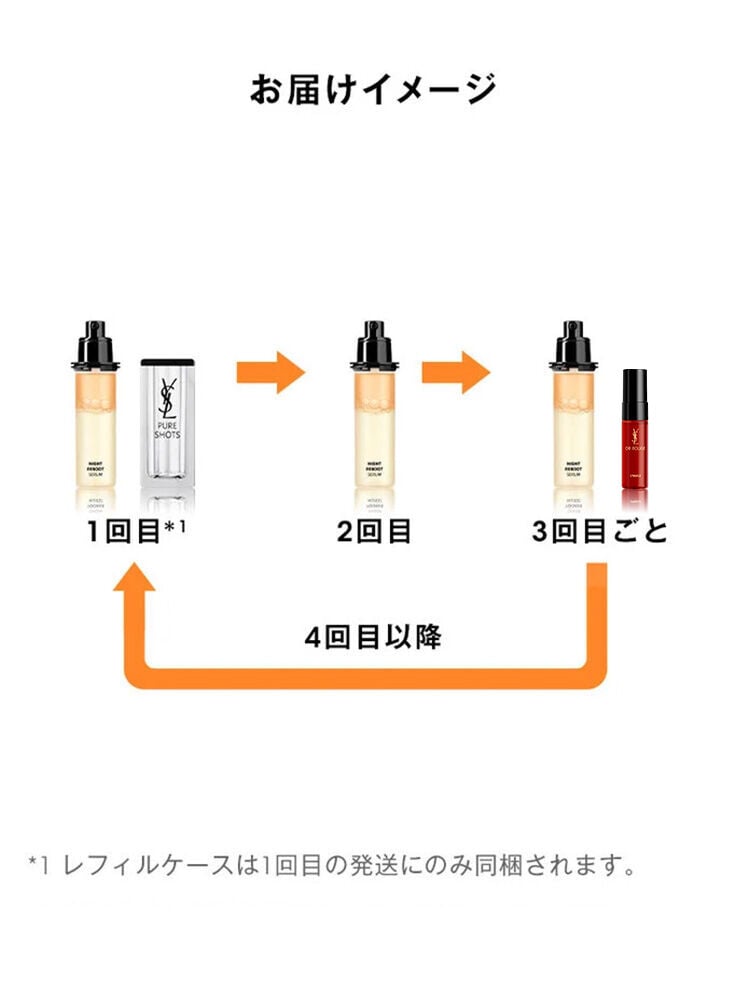 ピュアショット ナイト リチャージセラム レフィル定期便|美容液|イヴ